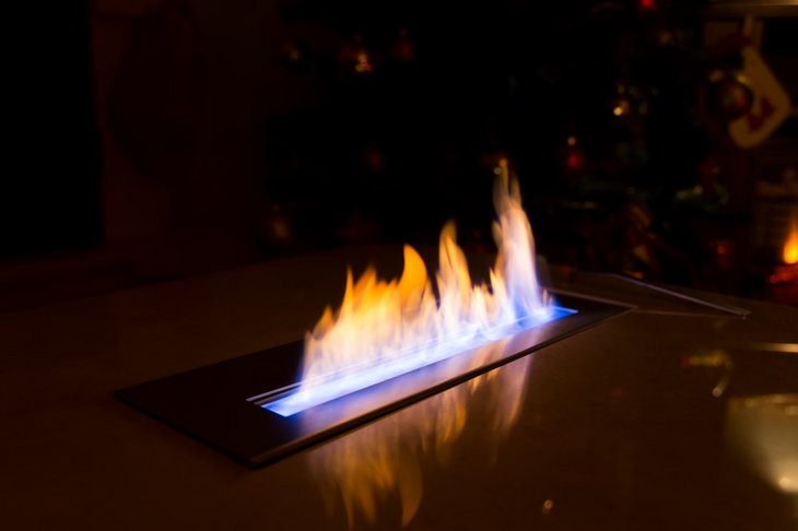 Flammer fra gaspejs